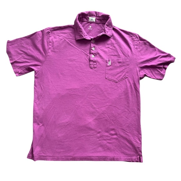 Johnnie-O Men’s Fuchsia Short Sleeve Collared Polo Size Large - Picture 1 of 5